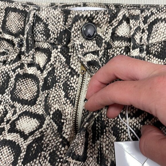 Good American Good Legs Jeans NWT Skinny Snake Skin Gray Size 2 / 26 - Picture 8 of 13